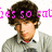 A person with curly brown hair wearing a gray sweater over a white collared shirt appears in four , each showing different pink text overlays