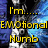 A static image with a blue and black background featuring a character in white and black attire, overlaid with text in yellow and red.