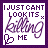 Two side-by-side pixel art frames of a buddy icon with purple text and symbols on white backgrounds, showing slight animation differences in the bottom-right symbol.
