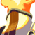 Static pixelated icon of a yellow running stick figure with orange accents and brown limbs against white background, likely from Disgaea franchise.