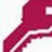 A red key-shaped icon with white outlines and a white square cutout at the top, displayed in a of six identical frames