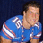 A split- image with a person in a blue sports jersey on the top-left, orange background text 'Lets Go Gators!' on top-right, and 'heisman 2007' in orange letters on bottom-left