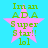 A static image with a bright cyan background, pink star shape, and green text reading "Im an AD.A Super Star!! lol".