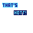 Animated pixel art displays two phrases in blue and dark blue backgrounds with color variations across frames.