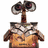 Animated pixel art of a robot with dual eyes on stalks, brown body, and white chest armor showing slight movement.