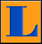 Animated sequence showing a pink lamp icon transitioning from a of orange and green with blue 'L' letters to a solid green background