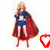 A pixelated figure in a red cape and blue outfit holds a white heart symbol that changes color across frames.