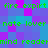 Pixelated green text on a of purple and cyan squares, with repeated phrases and partial words visible across the