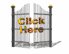 A series of animated gate icons with 'Click Here' text, showing sequential opening and closing motions against a white background.
