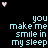 A 48x48 pixel animated contact sheet of a text-based buddy icon featuring repeated phrases and heart symbols on a black background.