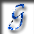 Blue pixelated 'G' shape with white highlights and black accents, rendered in a 3D style on a light background.
