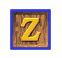 A wooden block with a yellow 'Z' in blue border, transitioning through multiple 3D cube views showing different colored 'Z's and side symbols.