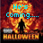 A pixelated skull with fiery orange and red tones against a dark background, displaying sequential text overlays.