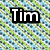 Pixelated image with four distinct sections: diagonal green-blue stripes, two stick figures labeled 'Hayden' and 'And!', a black-and-white checkered pattern with 'Jacob', and 'BFFL!' text.