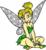 Pixelated figure with outstretched wings, green hair, and a leafy outfit holding a flower-like object.