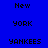A static pixel art with blue background and white rectangular blocks displaying text in black pixelated font