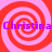 Four red spiral patterns on a pink background with purple text reading "Christina Christina" in two