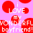 Pixelated pink background with red circles and white text reading "i LOVE my WONDERFUL boyfriend!" repeated across the image.