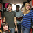 A pixelated image split into two sections: a group of people on the left and yellow text on a blue background on the right.