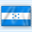 Static pixelated image of a flag with two blue horizontal bands separated by a white band containing six small blue squares arranged in a 3x2 grid.