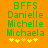 Green pixelated text on orange background with yellow stars, showing animation change in star positions.