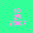 A static image with a bright green background featuring repeated pink text '10 24 2007' and scattered small white dots.