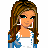 Animated contact sheet of a pixel-art female character in various poses and outfits with "spoiled" text overlays on blue star shapes.