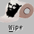 Animated sequence of a cartoon cat on toilet paper rolls with changing text below each frame.