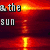 A four- of pixelated images showing a sunset over water with text fragments and a heart-shaped hand gesture