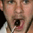 Four- shows a person with light skin and brown hair in various poses: mouth open with microphone, neutral expression, kissing another person, and text "Dom Lix" in blue serif font