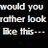 Pixelated stick figure with smiling face on white background, surrounded by text asking 'would you rather look like this... or this?...' and defining skinny=unhappy big=happy.
