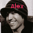 A four- shows a person in a dark hat and dark clothing with red text above their head; the text changes