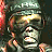 Two pixelated character faces in military gear with a 'DOOM' logo below, showing different expressions.