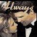 A couple in formal attire leans close together under the word 'Always' in cursive script, with subtle animation changes across frames.