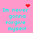 Pixelated cyan text on pink background with red heart and dot animations; four identical text blocks arranged in two