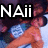 Animated sequence showing a person in blue clothing with text changing from 'NAii' to '&' then to 'BAM' over the image.