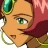 A 48x48 pixel animated buddy icon featuring a close-up of an anime-style character with pink hair and green eyes on the left, paired with "Anime IM" text on a black background on the right.
