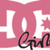 Pink background with white 'LOL' text and black cursive 'Girl' below, featuring a small pink star on the right side of the image.