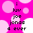 Pixelated pink background with white circles and black text reading 'i luv joe jonas 4 ever' in two vertical