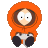 Four pixelated South Park characters in a 2x2 contact sheet with gray background, each character shown in distinct attire and pose across sampled frames.
