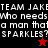 Pixelated text and star symbols on split black, red, and dark red backgrounds with visible animation changes.