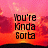 Pixelated sunset sky with black text reading "You're Kinda Sorta" on left, "Basically Pretty Much" on top right, and "Always On My Mind" on bottom left.