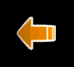 Orange arrow icons in various orientations and sizes on black backgrounds with white outlines.
