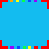 A 3x3 contact sheet of a static animated icon showing pixelated text and color blocks with red plus signs on green background.