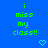 Blue background with green text reading 'i miss my class!!' repeated in a , accompanied by small blue heart and downward arrow symbols