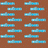 Animated icon with four quadrants: brown background with blue text, red-and-white radial burst behind a dark shape, blue water with fish silhouettes, and empty gray space.