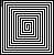 30 square arranged in six and five , each containing a black-and-white spiral pattern with pink borders
