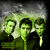 Green-tinted pixelated image of three figures with text reading "why have one? when i can have 3" in green block letters.