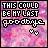 Pixelated text 'THIS COULD BE MY LAST GOODBYE' over pink-purple gradient background with small white heart, animated through color shifts in the word 'GOODBYE'.