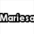 six text-based buddy icons with black and white pixelated fonts on a white background, one featuring red splatter effects